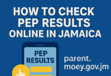 How to check PEP results online in Jamaica using parent.moey.gov.jm – HowToJA.com guide