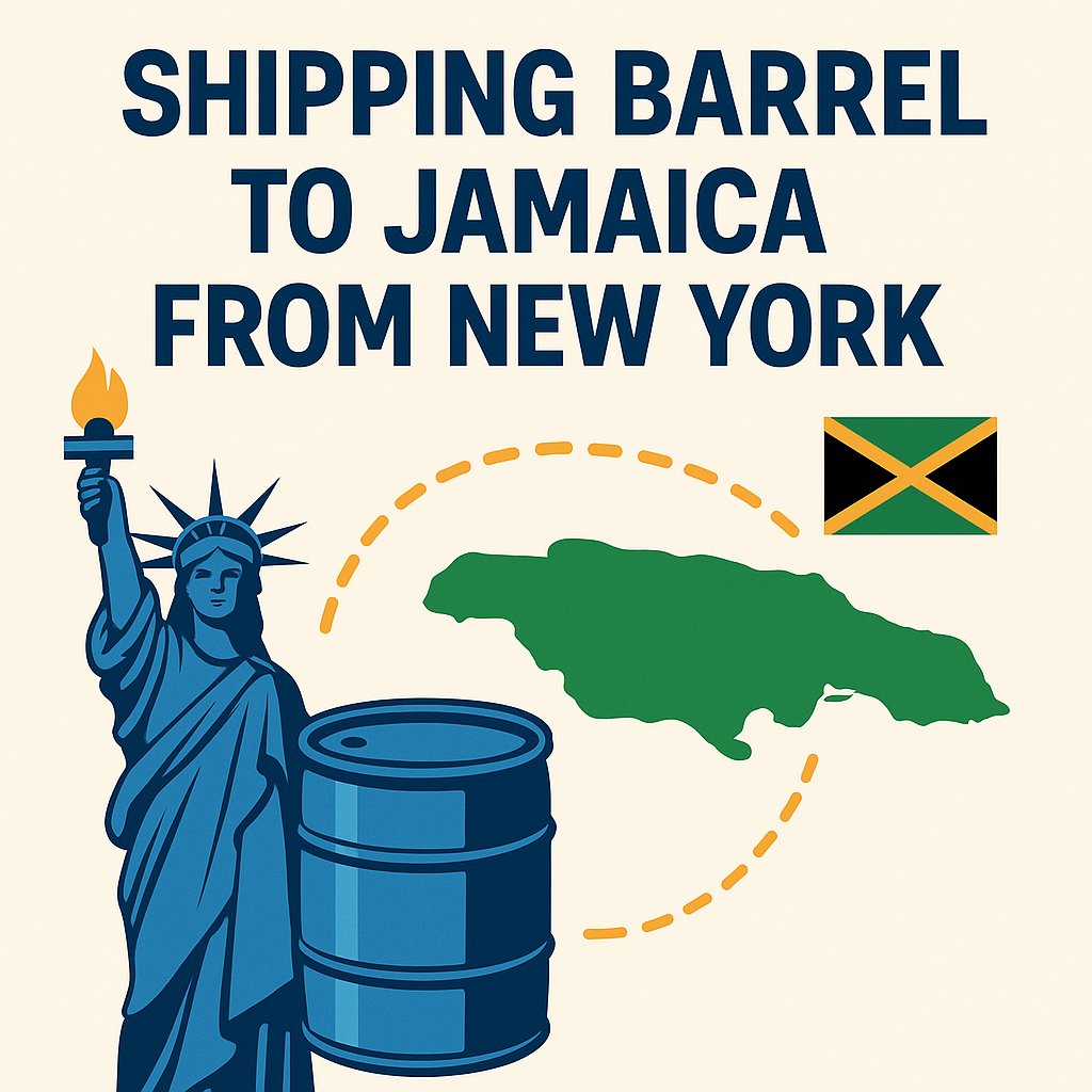 shipping barrel to jamaica from new york